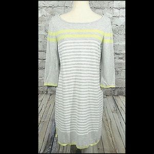 NWT Design history gray Missy dress with sleeves